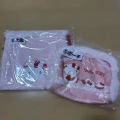 一番くじ　ハローキティ 巾着 ポーチ 2点セットのサムネイル