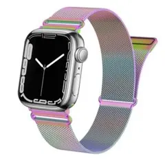 Apple Watchバンド 38/40mm ブラック シルバー 単品売り可