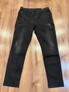 DIESEL SLIM CHINO ブラック デニムパンツ　27インチ
