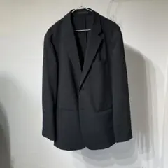 25年モデル ユニクロ 感動ジャケット ウールライク ブラック XL