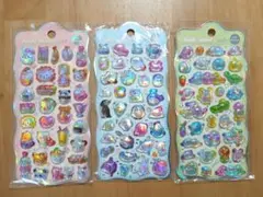 ぷっくりシール　キラキラシール