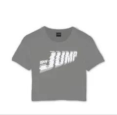 BLACKPINK JUMP クロップドTシャツ グレー