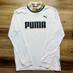PUMA ゴルフ モックネック 長袖 M ホワイト ゴルフウェア メンズ プーマ