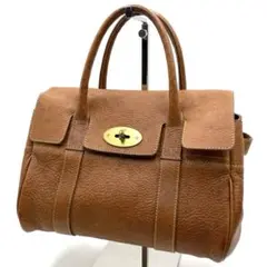 【良品】Mulberry ベイズウォーター ハンドバッグ レザー ブラウンのサムネイル