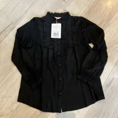 メゾピアノ　長袖　Tシャツ　バレエ　ピアノ　ブラック　140