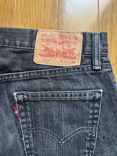 リーバイス514 先染めブラックデニム