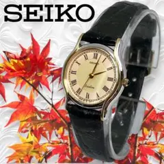 Ⴤ1315 ꕤ極美品 SEIKO エクセリーヌ 腕時計 ゴールド コンビ 3針