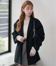 値下げ カスタネ デザインオーバージャケット