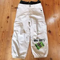 ROME SDS ローム スノーボードウエア ワイドバギーパンツ アイボリーS