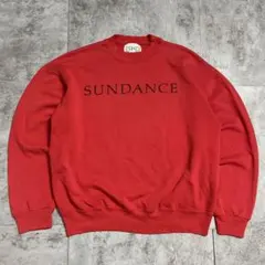 90s ヴィンテージスウェット SUNDANCE ビッグロゴ レッドカラー