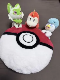 ポケモン 一番くじ A賞　みんなで一緒にゲームクッション ぬいぐるみ付き