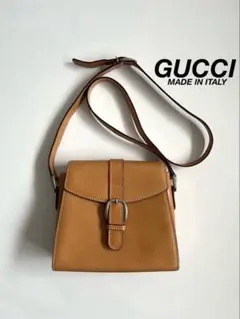 GUCCI FLAP LEATHER BELT ONE SHOULDER BAG