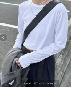 feepur クロップドプライスロン Tee Mサイズ オフホワイトのサムネイル