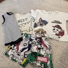ZARA子ども服　92 ザラ　キッズ服セット 恐竜・マーベルキャラクタ2点セット