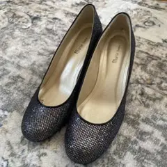Marie Claire マリーファム　シルバー　パンプス　23.5日本製のサムネイル