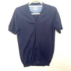 MISTER GENTLE MAN ネイビー 半袖カーディガン Mのサムネイル