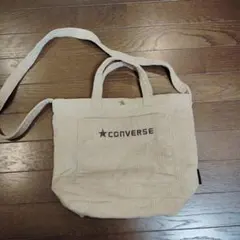 CONVERSE　ショルダーバッグ コーデュロイ　ベージュ