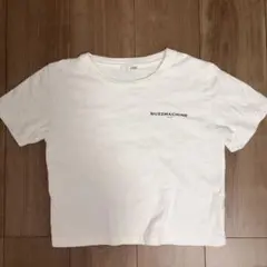 GYDA グラフィックショート丈Tシャツ 화이트