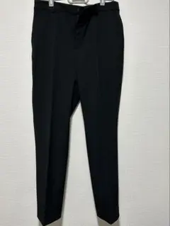 UNIQLOブラック スラックス スマートアンクルパンツ2WAYストレッチ L黒