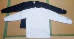 Sサイズ 長袖　ロンT 白 黒　CONVERSE コンバース ランニング