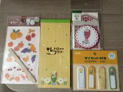 amifa ダイカット付箋 レトロフラワー イエローのサムネイル