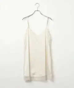 LEPSIM サテンレースキャミチュニック アイボリー06