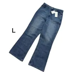tiptop ティップトップ セミフレアデニムパンツ ブルー ジーンズ Ｌサイズのサムネイル