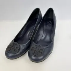 トリーバーチ TORY BURCH パンプス ネイビー 24.5cm 中古のサムネイル