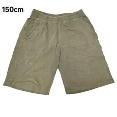 150cmユニクロ オリーブグリーン ハーフパンツ