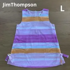 【美品】Jim Thompson ジムトンプソン ノースリーブ ワンピース Lのサムネイル