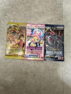 ONE PIECE トレーディングカードパック 3種セット　ワンピースカード韓国