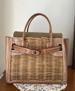 【美品】エバゴス　 スタイリストバッグ ベルトバッグ　 ベージュ ebagos オイルショルダー・ベルトバッグトート型 BLACK（スタイリスト