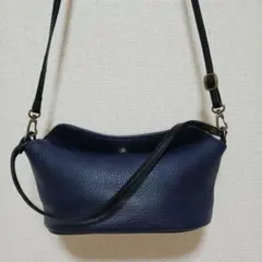 【極美品】Ampersand アンパサンド 本革レザー2way バッグ ネイビーのサムネイル