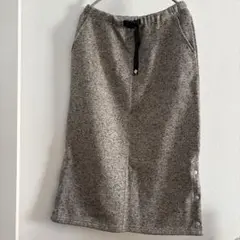 Columbia フリース ロングスカート L グレー 冬 キャンプ 登山 美品