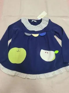 【新品未使用品】ベイビーチアー りんご長袖カットソー120
