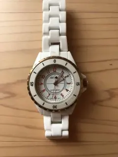 club f クラブエフ 腕時計 白 ホワイト ゴールド クォーツ