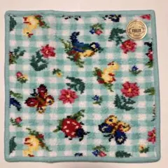 【新品未使用】フェイラータオルハンカチ　ハイジチェック　グリーン