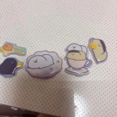 かわいいキャラクター ぷっくりシール おすそ分け