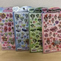 パワーパフガールズ うるちゅるPOPSEAL うるちゅるポップシール　４セット