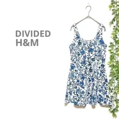【H&M DIVIDED】ノースリーブワンピース　チュニック　花柄　プール　海のサムネイル