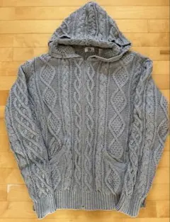 GOODENOUGH フィッシャーマン フルジップニットフーディー 90s Lのサムネイル