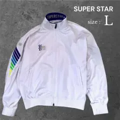 【日本製】ミズノ SUPER STAR トラックジャケット レインボーライン L