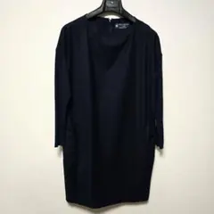 ★値下【古着】ワンピース 23区 ネイビー 長袖