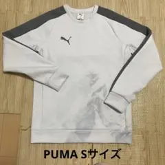 Puma トレーナー ホワイト/グレー S