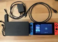 本体Nintendo Switch 純正ケース&充電グリップ付　おまけソフトあり