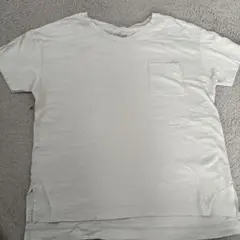 無印良品 ポケット付きライトグレーTシャツ XS