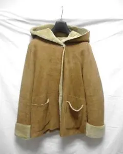 unkwon アンノウン 羊革 ムートンコート ショート丈