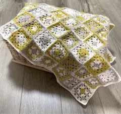 ハンドメイド　マルチカバー　モチーフ編み