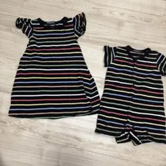 ムージョンジョン　ワンピース90cmとロンパース70cm セット