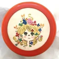 水森亜土　木製オルゴール カラフルイラスト付き ジャンク 昭和レトロ 水森亜土 木製エンゼルオルゴール